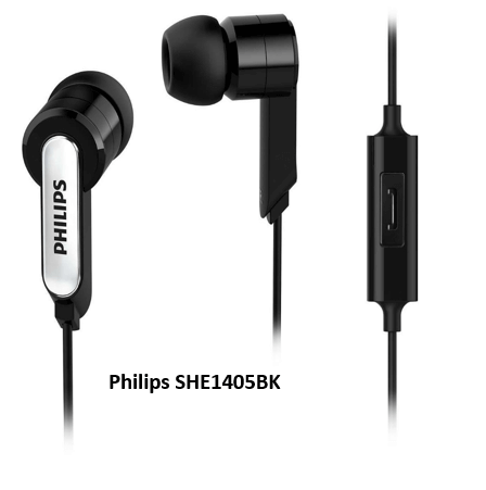 Philips SHE1405BK earphones