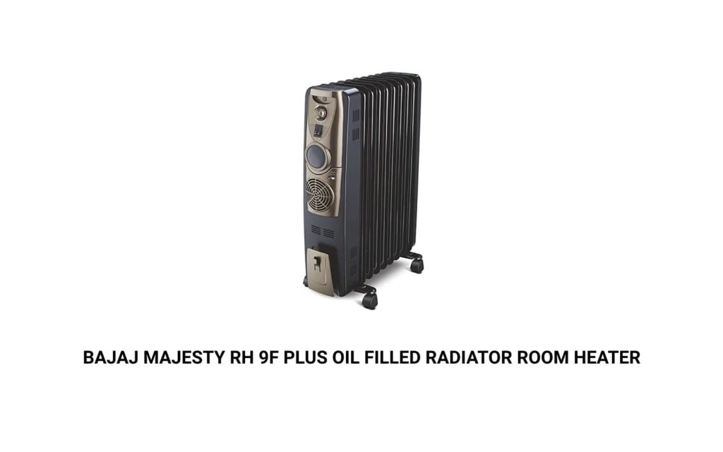 Bajaj Majesty RH 9F Plus 9-Fin 2400 Watts Oil Filled Radiator Room Heater with PTC Fan Heater
