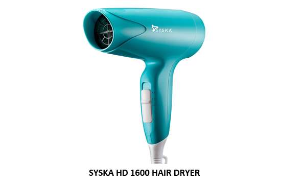 SYSKA HD 1600 HAIR DRYER