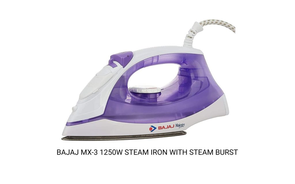 Bajaj MX-3 1250W Steam Iron with Steam Burst