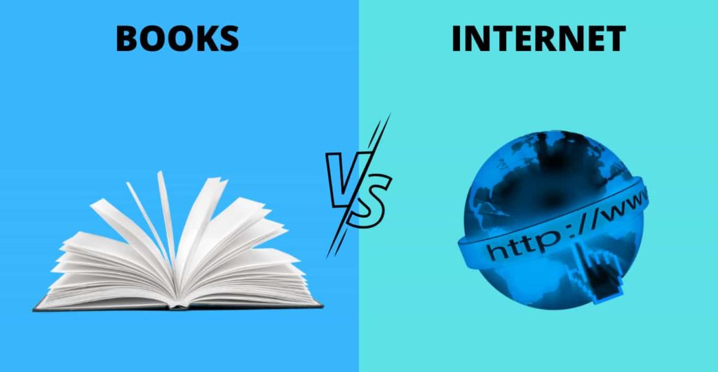 BOOKS VS INTERNET