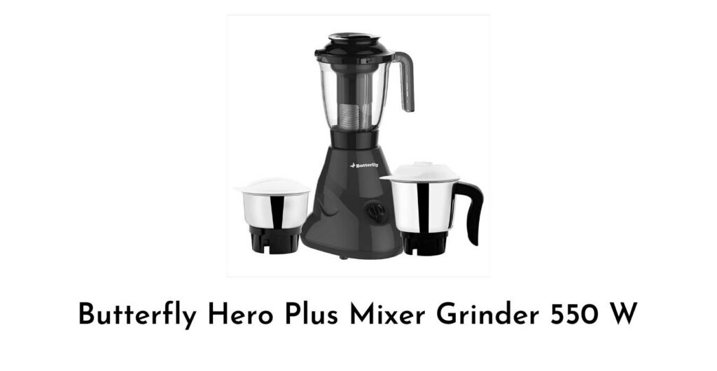 Butterfly Hero Plus Mixer Grinder 550 W
