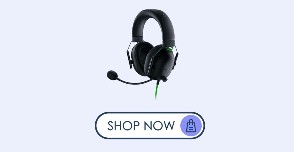 Razer BlackShark V2 X Wired Gaming On Ear Headset - Black